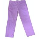 The Loft  Outlet Mauve Modern Roll Cuff Chino Cotton Spandex Blend Size 10 Photo 0
