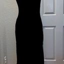 St. John  Evening Black Sleeveless V-neck Maxi Sweater Dress EUC Sz 10 Photo 0