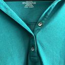 L.L.Bean Vintage  teal green blue button shirt size Large. Photo 2