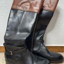 Coach  Elm Black Mahogany Leather Riding Boots Size 9 Photo 0