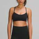 Lululemon  black flow y sports bra fits like small/medium Photo 0