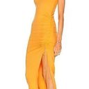 The Range Alloy Rib Cinched Midi Dress Light Orange Photo 2
