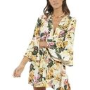 Maaji NEW  Floral Kafton Swimsuit Coverup 3/4 Flare Sleeve Yellow Womens Medium Photo 0