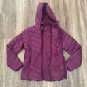 Xersion Womens  Purple Puffer Coat with Hood - M Photo 2