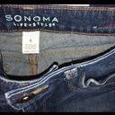 Sonoma Womens  Capri cropped Jeans Modern Fit 4 Dark wash Photo 4