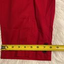 kim rogers  Comfort Waist Crop Pants size 12 brand new color red two front pocket Photo 13