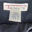 Talbots Vintage 80s  Black 100% Wool Open Blazer Size 10 Lined Shoulder Pads Photo 6