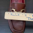 Salvatore Ferragamo Vintage  Sport ST09721 Brown Leather Loafers Horsebit Size 6B Photo 8