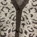 RD Style  Cardigan Leopard Animal Print Brown Gray Oversized NWT Size Small Photo 5