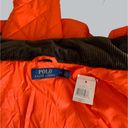 Polo  Ralph Lauren Solid Orange Saratoga Quilted Puffer Jacket NEW Large $325MSRP Photo 2