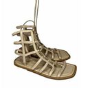 Stuart Weitzman  NWOB Kora Lace-Up Gladiator Sandal beige Size 8 $395 New Roman Photo 0