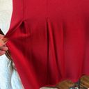 Wearever Red Pleated Long Sleeve Knee Length Dress  J Jill Size Medium Tall Photo 7