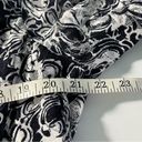 cj banks Black and White Paisley Lace Blouse Women’s Plus Size 1X Photo 8