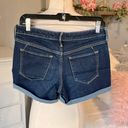 Mossimo Denim  Jean Shorts Mid Rise Midi Super Stretch Womens 6 Waist 28 Photo 2