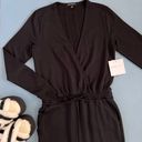 Beyond Yoga NWT  Overlapping Long Sleeve Black Jumpsuit Photo 5