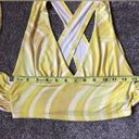 Urban Outfitters  Phoenix Plunging Tie-back Cropped Tank in Yellow Stripe Small Photo 9