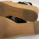 Sam Edelman  Destiny Black Platform Cork Wedge Sandals size 8.5 Photo 5