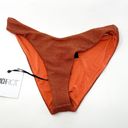 Beach Riot Vanessa Orange Metallic Bikini Swim Bottoms NWT Photo 8