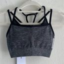 Gymshark NEW  Adapt Seamless Sports Bra in Marl Grey/Black Photo 0