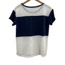 LA Made  Mesh Blue White Short Sleeve Shirt Large estimated Photo 15