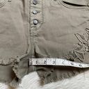 Mossimo Denim Y2k Mossimo embroidered lace distressed hem high rise shorts Photo 10