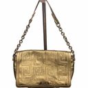 Versace  Greca Quilted Gold Flap Chain Bag Rare Embroider Purse Evening Photo 1