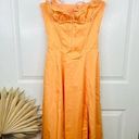 House Of CB  Women's Carmen Tangerine Orange Bustier Midi Sundress Size S Casual Photo 0