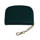 Anne Klein  Green Crocodile Leather Curved card holder and coin purse Photo 1