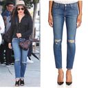 L'Agence L’Agence Mon Jules The Perfect Fit Skinny Straight Jeans: Authentique Distressed Photo 1