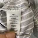 Calvin Klein  tie front gray striped shirt dress size 8 career office Photo 6