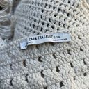 ZARA  Cream Cropped Crocheted Tank Top Photo 3