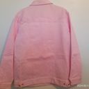 Spring Denim Jacket Diane's Essentials Pink Size Large Photo 3