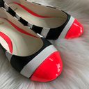 ASOS  Black, White, and Neon Pink Ballet Flats Photo 5