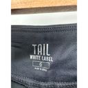 Onyx Tail Shorts Women 6  Black White Label 17" Essentials Golf Pull On Stretch Photo 5