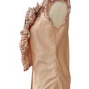 Oscar de la Renta  Pink Silk Ruffle Blouse, Size 2/4 Photo 5