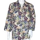 cj banks  Shirt Womens 14W White Multicolor Floral Flower Button Up Office Casual Photo 0