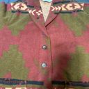 Orvis long sleeve button down multicolor Aztec print flannel shirt M Photo 6