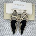 PARKE MARION  Must Have Flat Python Snake Print Classic Pointy Toe Flat, Size 37 Photo 3