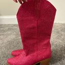 Bedazzled Pink Boots Size 10 Photo 3