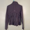 Lululemon  Yogi Dance Jacket Ruffle Grey size 8 Photo 1