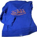 Von Dutch  Zippered Blue Hoodie Size Medium Deadstock Photo 1