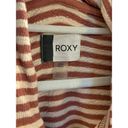 Roxy  Women's Striped Pullover Hoodie Cream/Orange Size S Photo 2