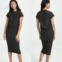 James Perse , New, Black Carbon Blouson Raglan Surf Jersey Midi Dress, XL (4) Photo 1