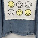 Altar'd State Altar’d State Denim Smiley Face Blue Jean Jacket Happy Face Women’s Size Medium Photo 1