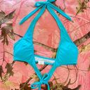 y2k 2000s bright turquoise blue halter wrap bikini top Photo 0