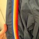 Zyia Active Rainbow Hooded Zip Up Wind Breaker Jacket Photo 2