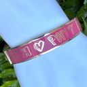 Coach  Poppy pink and silver tone bangle bracelet Photo 0