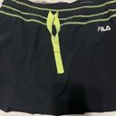 FILA  Sport Tennis Skirt black yellow Pull On size medium Photo 0