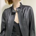 Arden B  Black 100% Genuine Leather Moto Jacket S Photo 5