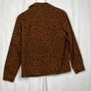 Universal Threads  Womens Denim Jacket Brown/Black L Animal Print Snap Button EUC Photo 10